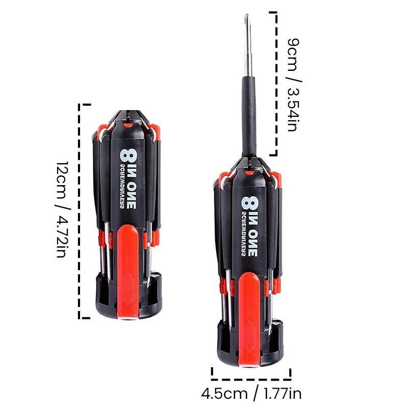 8-i-1 Multi-Tool skruvmejsel med LED