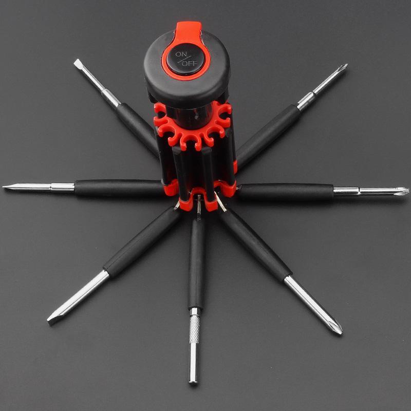 8-i-1 Multi-Tool skruvmejsel med LED