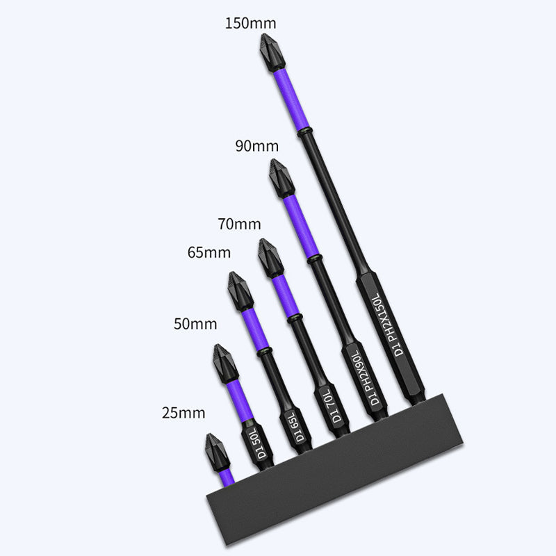 Magnetické šroubovací bity PH2 - protiskluzové, nerezavějící a velmi odolné (25-150 mm)