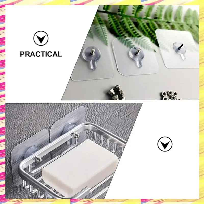 Gratis väggmonterad transparent krok (20 st)